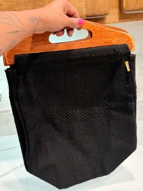 Pinzon Woven Tote / Handbag with Wood Handles